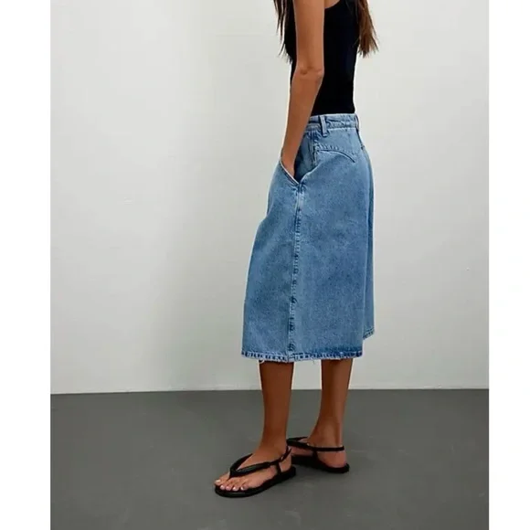 Free People CRVY Antonia Culotte Crop Size 28 - Picture 4 of 15